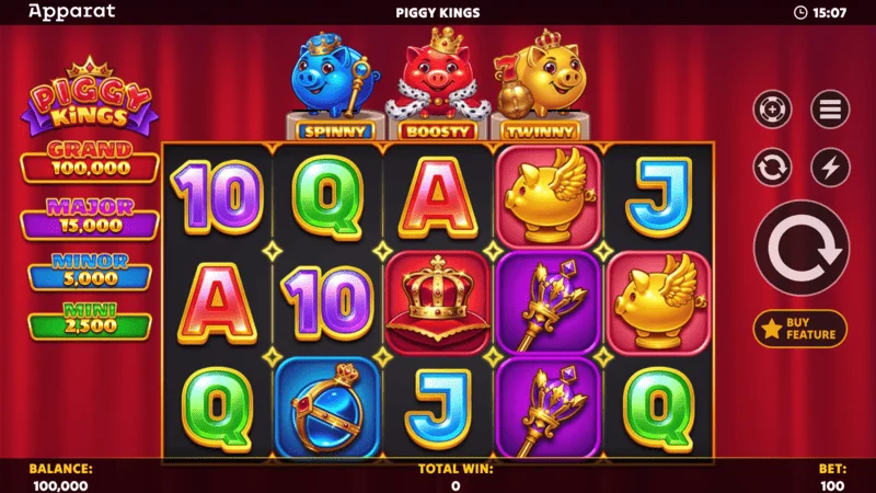 Piggy Kings - inicio de Hold and Spin con Boosty